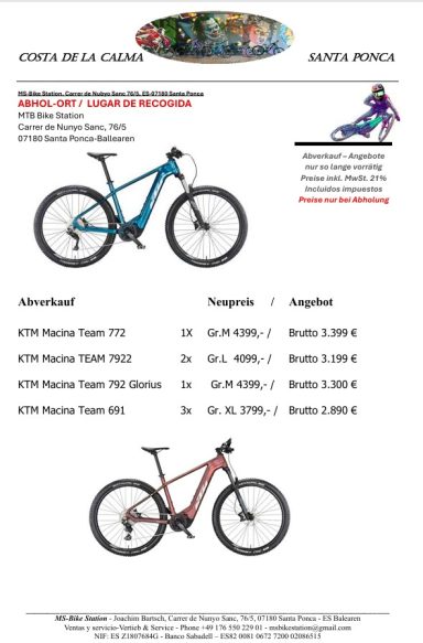 NEU KTM Angebote (Abverkauf) Nur solange Vorrat